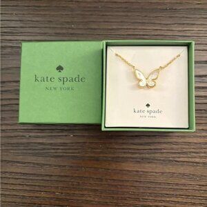 Kate Spade gold butterfly necklace